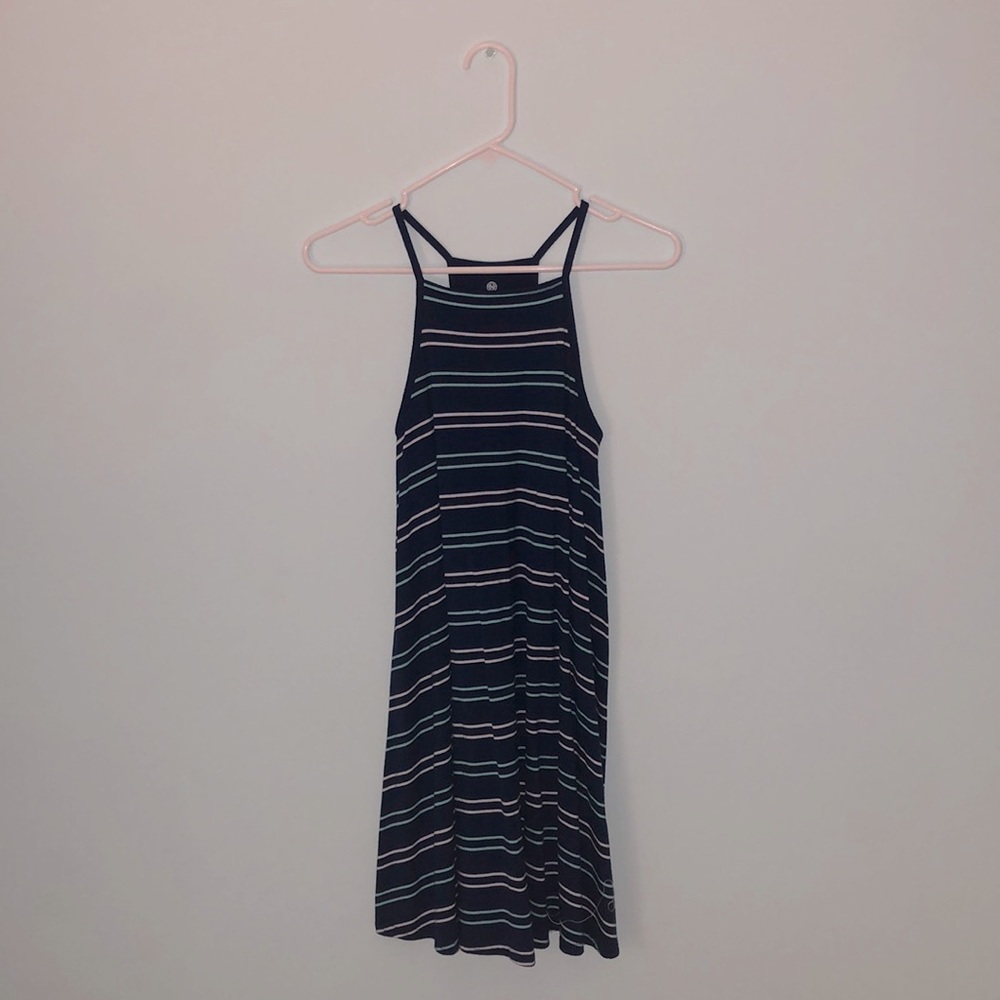navy SO dress.